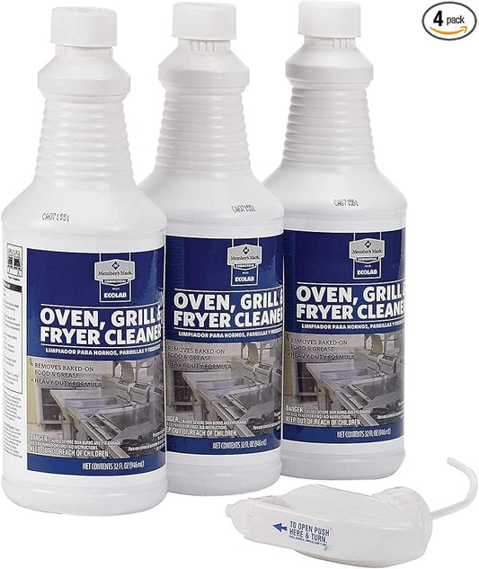 3 Pack NESTIVA Grill, Oven and Fryer Cleaner 32 OZ Comes with a NESTIVA Sink Strainer.