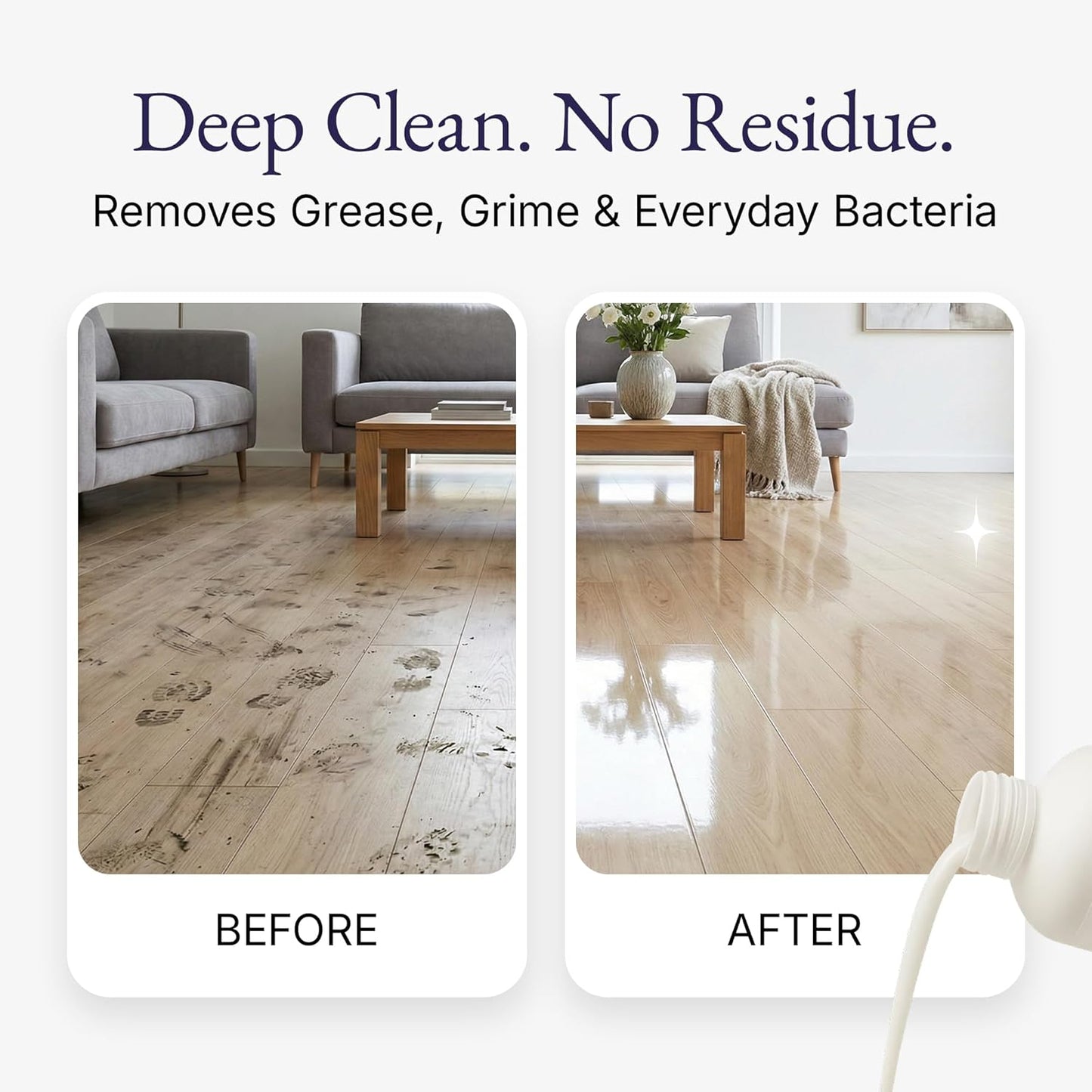 Blyss Mop Soap Brazilian Waves – Plant-Based Floor Cleaner, Streak-Free & Odor-Eliminating