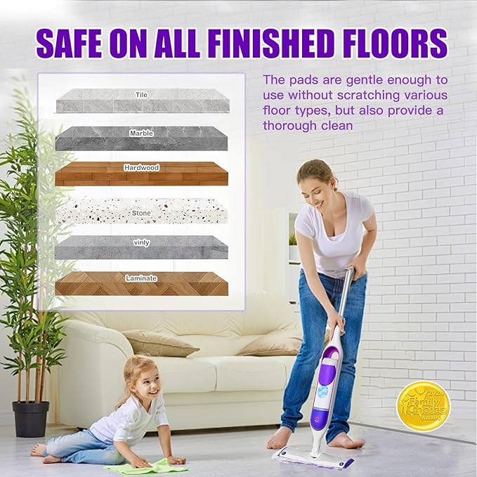 60 Pack Disposable Power Mop Pad Refills , Compatible with Swiffer Power Mop Refills, Thickened Multi-Surface Replacements for Swiffer Wet Pads Refill on All Finished Floors.