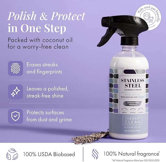 Therapy Stainless Steel & Cooktop Cleaner Bundle