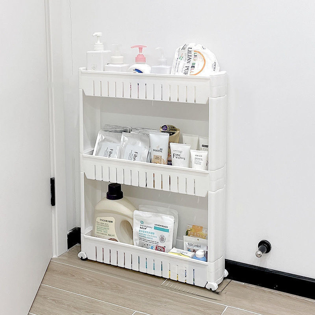 Rolling Slim Storage Cart,Rolling Narrow Space Organizer - Image 1