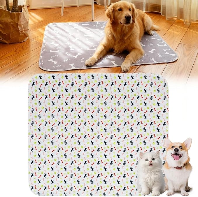 Puppy Pads with pheromones, 2026 Upgraded Washable Puppy Pads for Dogs & Cats, Pee Pad - Leak & Odor Waterproof, Non-Slip Base, Easy to Clean & Reusable (Brown-B, S: 15.7" × 23.6")