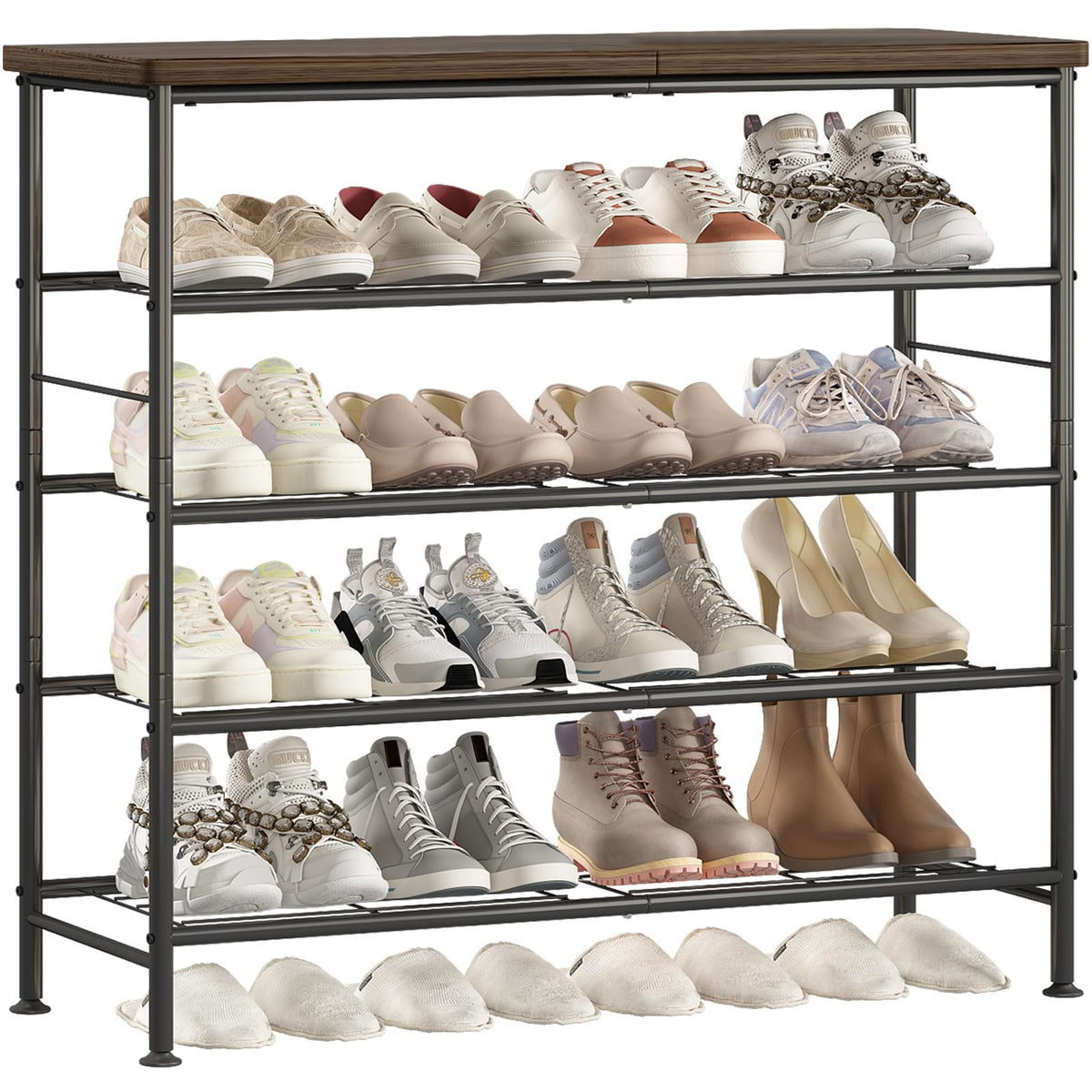 SUOERNUO 5 Tier Shoe Rack Organizer for Closet Shoe Storage - Image 1