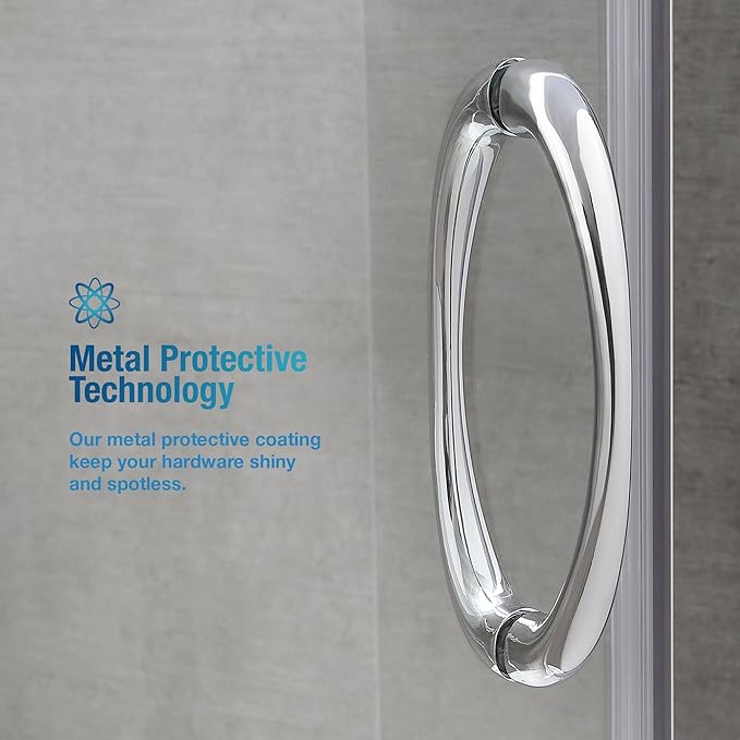 OVE Decors Breeze 36 in. Corner Shower Clear Sliding Door with Base in Satin Nickel Finish