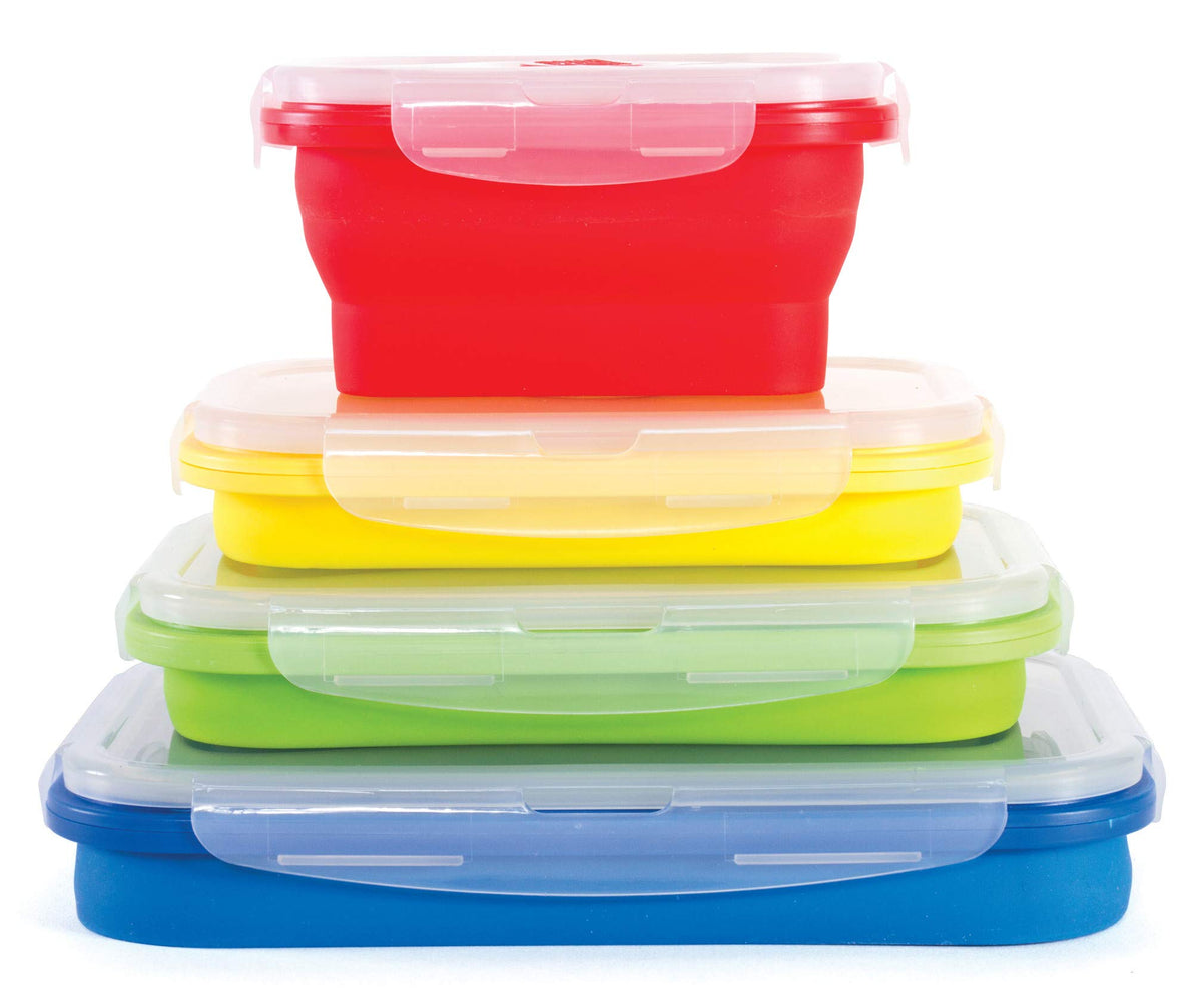 Kitchen Home Thin Bins Collapsible Containers – Set of 4 - Image 1