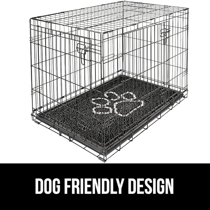 GORILLA GRIP SoakSTOPPER Dog Door Mat, 36x24 Machine Washable Rug Absorbent Doormat Captures Moisture Mud Dirt, Quick Dry Soft Chenille Entryway Rugs Indoor Entrance Mats for Dog Paws, Black White