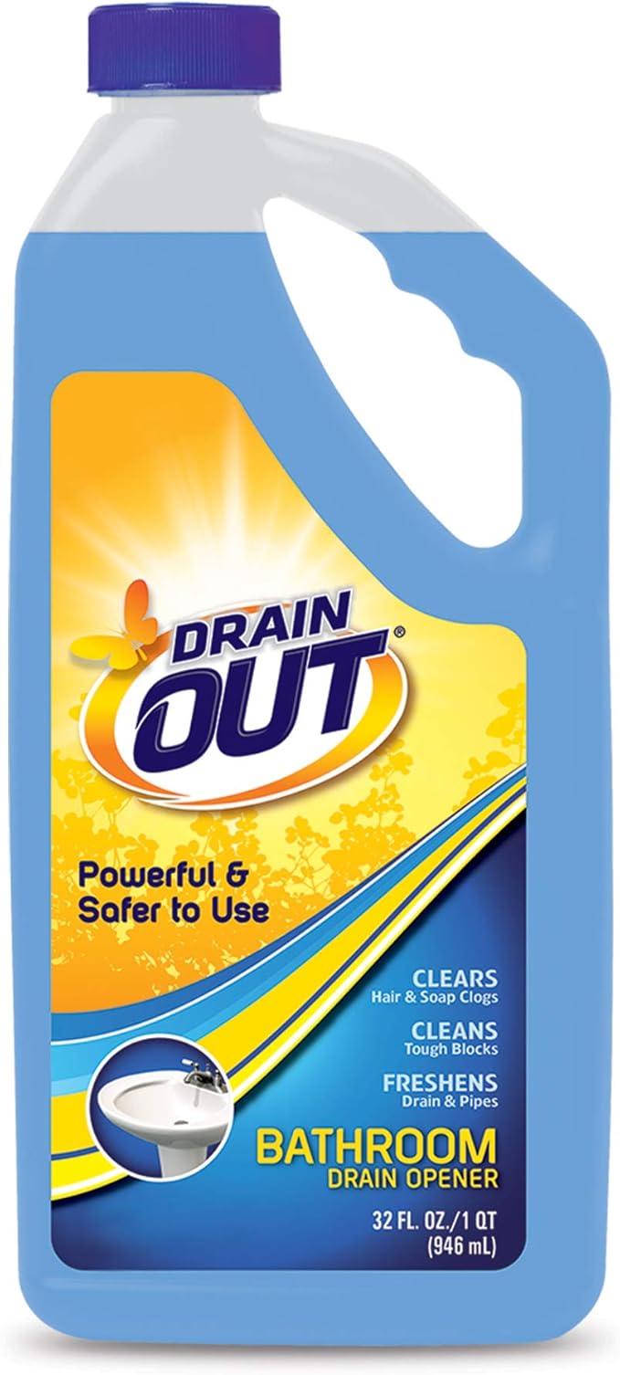 Summit Brands Drain OUT Drain Cleaner & Odor Eliminator, Clog Preventer and Buildup Remover, Fresh Citrus, 16 Ounce