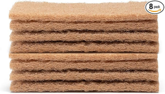 Full Circle Neat Nut, Walnut Scour Pads – Pack of 8 – Powerful, Non-Scratch Dish Scrubber Made with Plant-Based & Recycled Materials, Safe for Nonstick