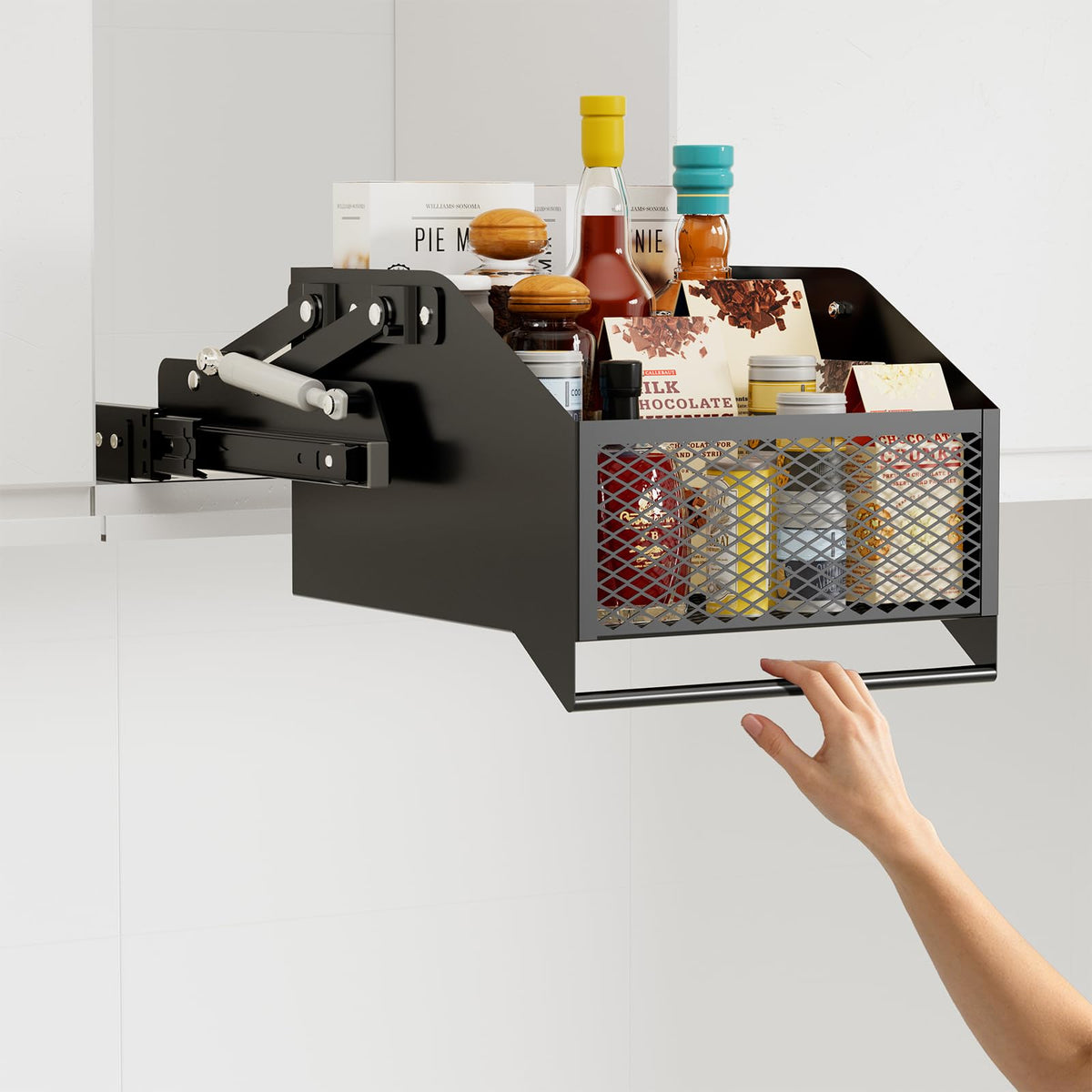 HOUSE AGAIN Pull-Down Cabinet Organizer for High/Deep Cabinets - Image 1