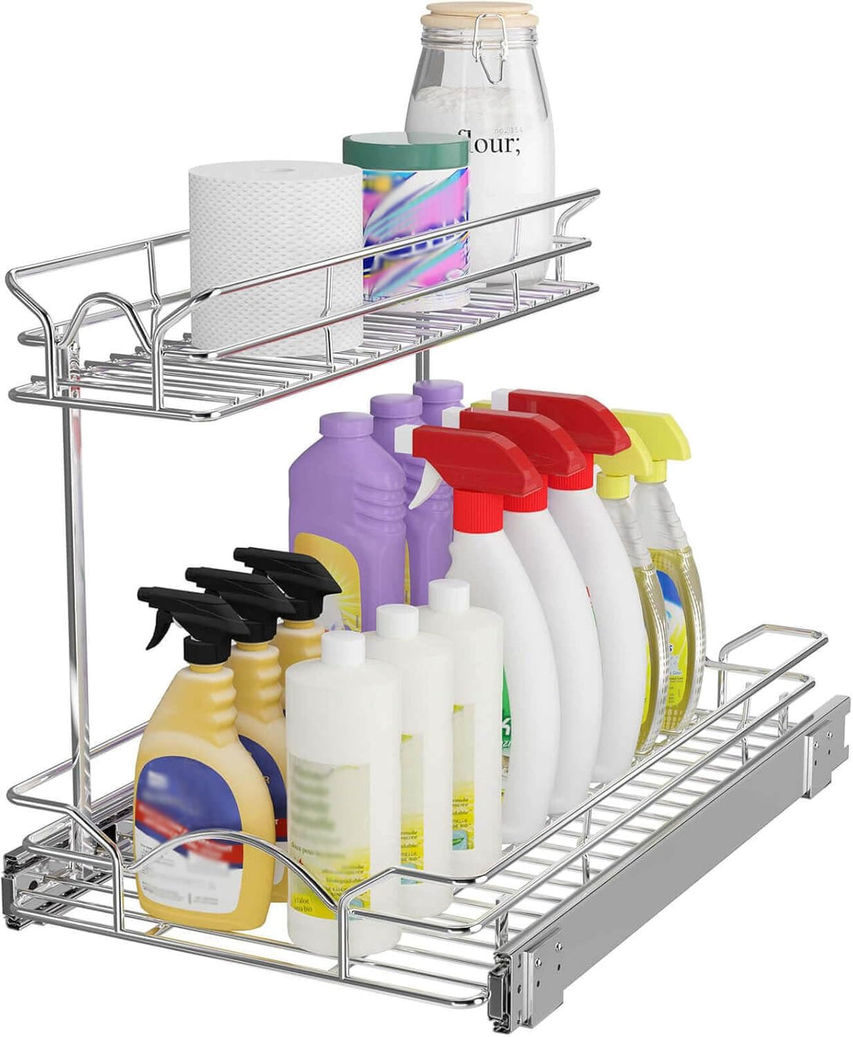OCG Under Sink Cabinet Organizer Two Tier Pull Out S | All Products - Image 1