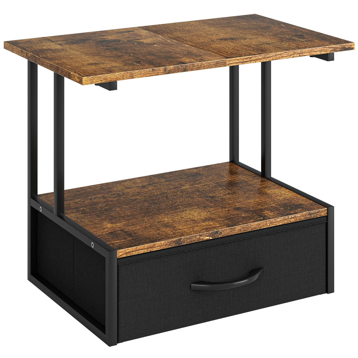 Printer Stand for Desk, Printer Table with Fabric Storage Drawer - Image 1