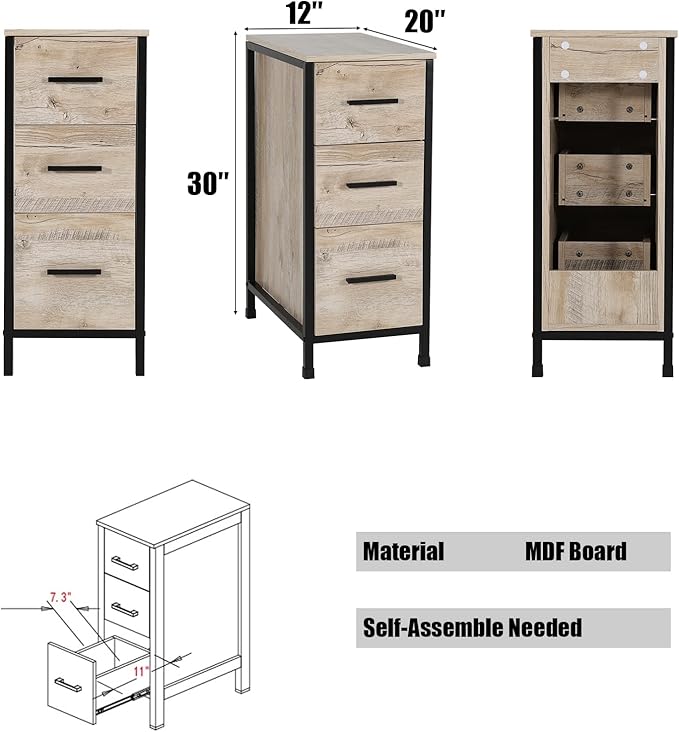 eclife 36" Bathroom Vanity Sink Combo Modern Metal Stand Cabinet W/Bottom Shelf & Storage Side Cabinet Brown Round Vessel Sink & Water Save Faucet & Pop Up Drain, Oak (A09)
