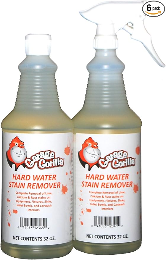 Bathroom Tuff Stain Remover - Removes Hard Water Rust Stains, 32oz. (Pack of 6)