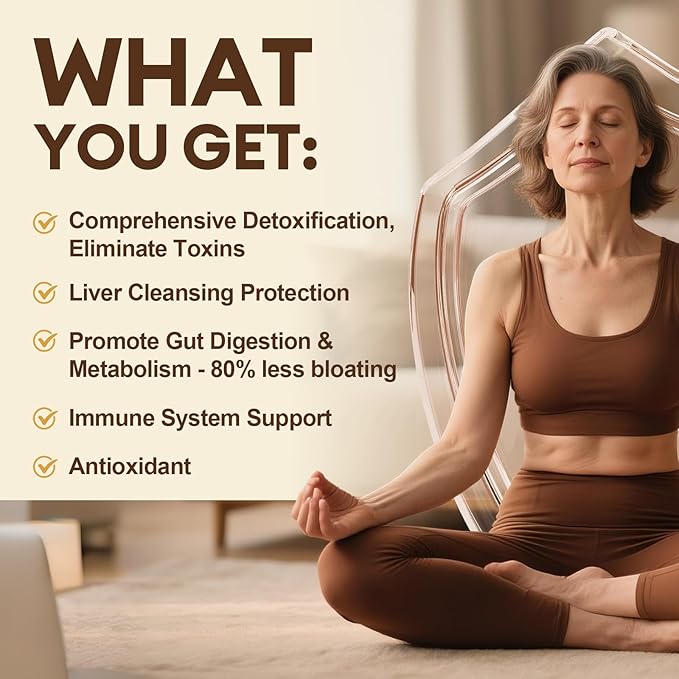 Totaria 2000MG Complete Binder Detox+ Activated Charcoal, Zeolite, Bentonite Clay, NAC, Milk Thistle, Probiotic, All-in-1 Detox & Cleanse Supplement, Liver & Gut Support, 120 Counts