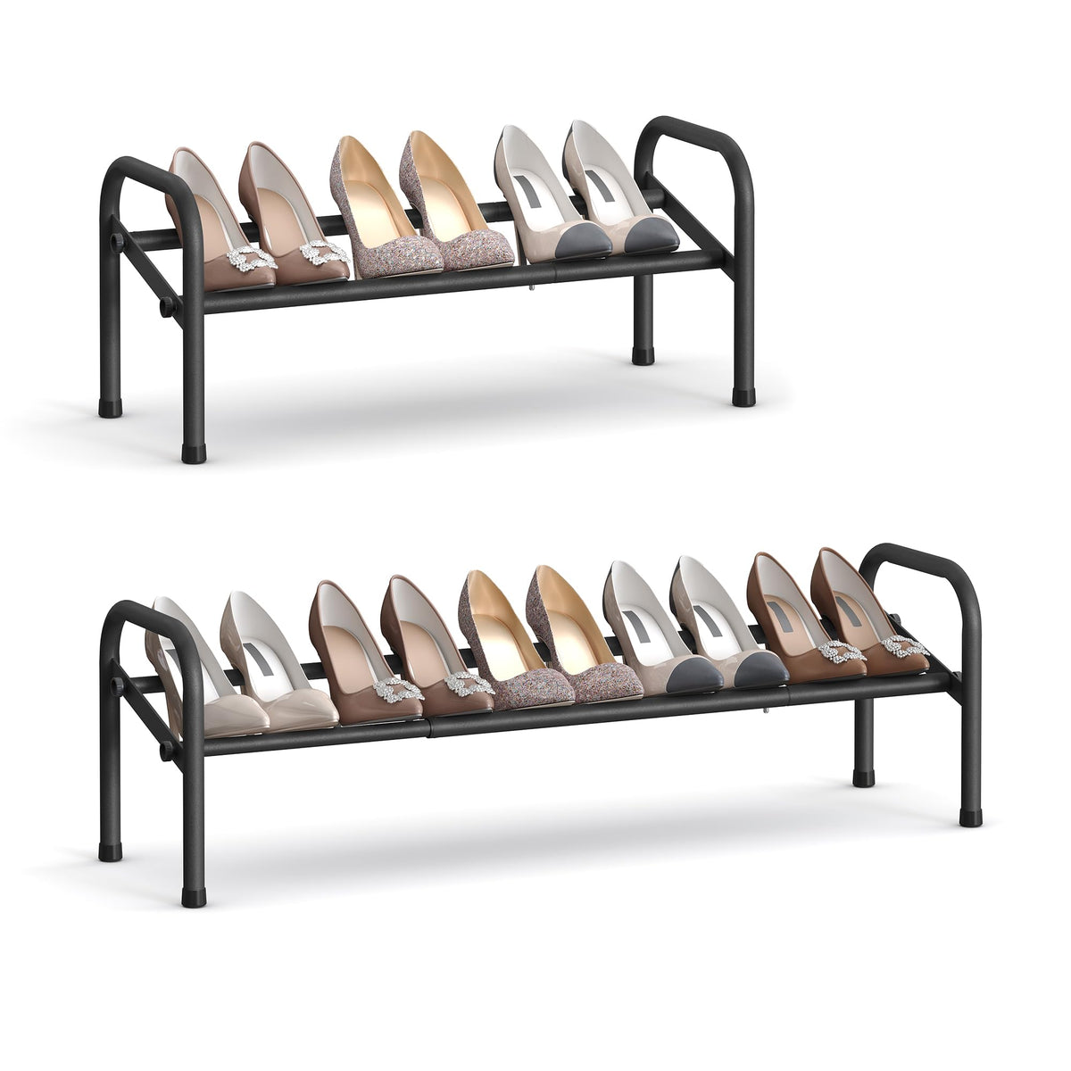 SONGMICS Expandable Shoe Rack, 1-Tier Metal Shoe Org | All Products - Image 1