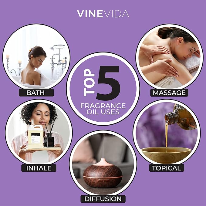 VINEVIDA [128oz] Campfire Fragrance Oil - USA Made Candle Scents - Natural Fragrance Oil for Candle & Soap Making