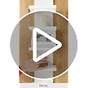 5 Tier Wall Shelves White, Vertical Column Shelf Floating Storage - Image 8