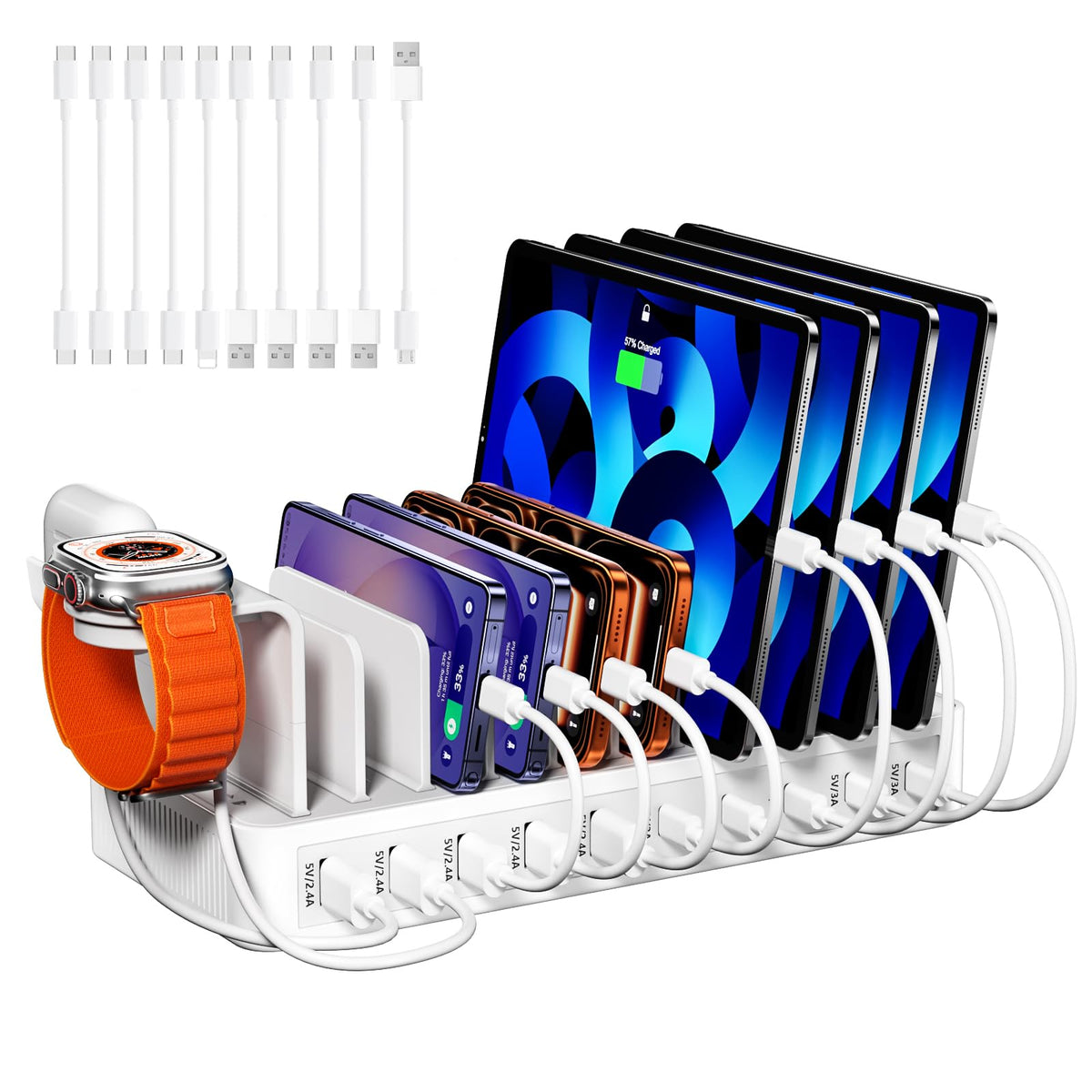 100W Charging Station for Multiple Devices, 10-Port | All Products - Image 1