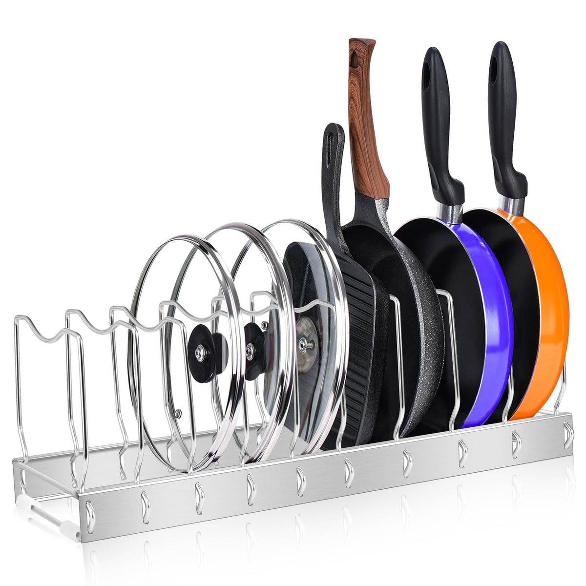 Lid Organizer Pot Lid Organizer Detachable and Adjustable Pots - Image 1
