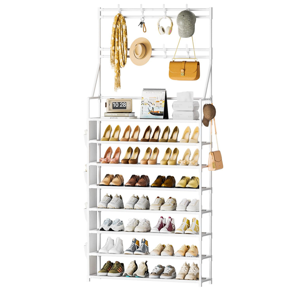 Shoe Rack 8 Tier Large Shoe Organizer Storage 32-40 Pairs - Image 1