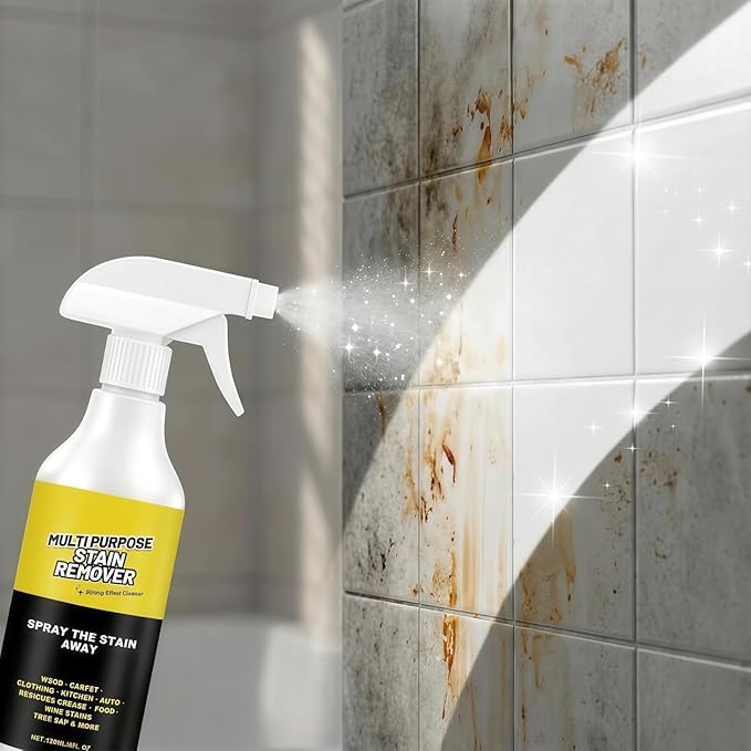 Power Spray, Multi-Purpose Stain Remover, Quick-Acting Formula for Kitchen, Floor, Toilet & Car | Removes Hard Water Stains, Rust, Yellowing & Stubborn Residues | Heavy-Duty All-Surface Cleaner