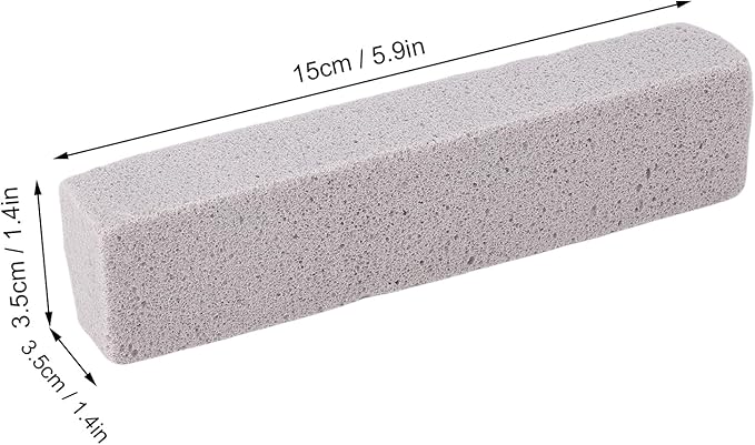 AUNMAS 6PCS Pool Pumice Stones, PVC Blocks for Hard Water Scale Calcium Deposits, with Long Lasting Performance, for Kitchen Sink Toilet Bowl Bathtub Shower Tile (S)