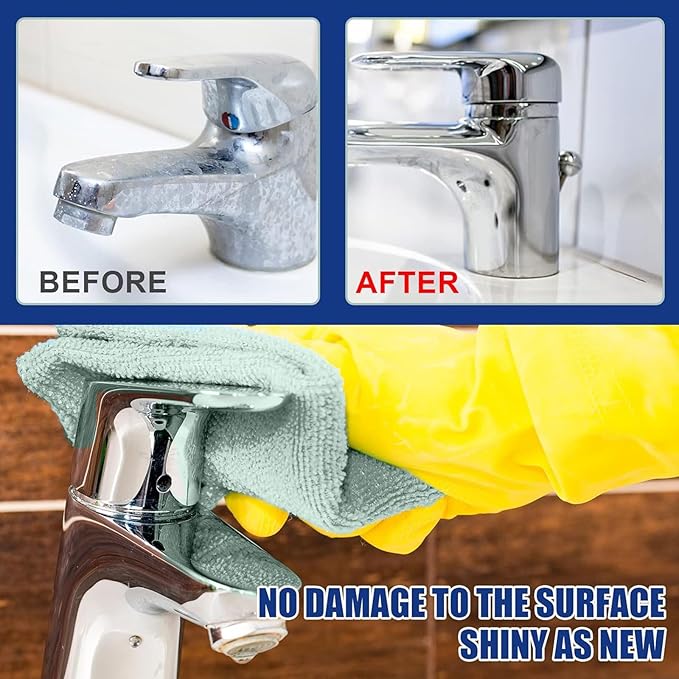 60ml/2.02fl oz Bathroom Descaler, Bathroom Descaler Foam Cleaner, Stubborn Stains Cleaner, Bathroom Descaler Spray, Bubble Cleaner Foam Spray, All Purpose Rinse Cleaning Foam for Bathroom (2PCS)