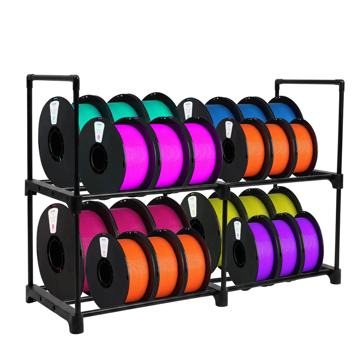 3D Printer Filament Storage Rack Desktop, 2-Tier Metal - Image 1