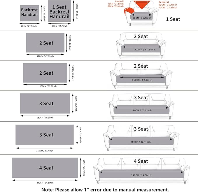 Velvet Sofa Covers Washable, Plush Warm Couch Cover for 2-3 Cushion Sofa, Funny Fuzzy Couch Covers for Pets&Kids, Non-Slip Sectional Sofa Cover(1PC, Light Grey, 35.4"×70.9", 3 Cushions Sofa)