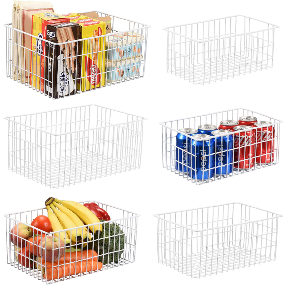 Vertical Sides Freezer Organizer Bins for Upright Freezer - Image 1