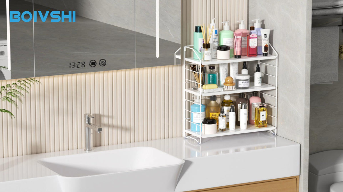 BOIVSHI Bathroom Countertop Organizer, 3-Tier Bathroom Counter - Image 8
