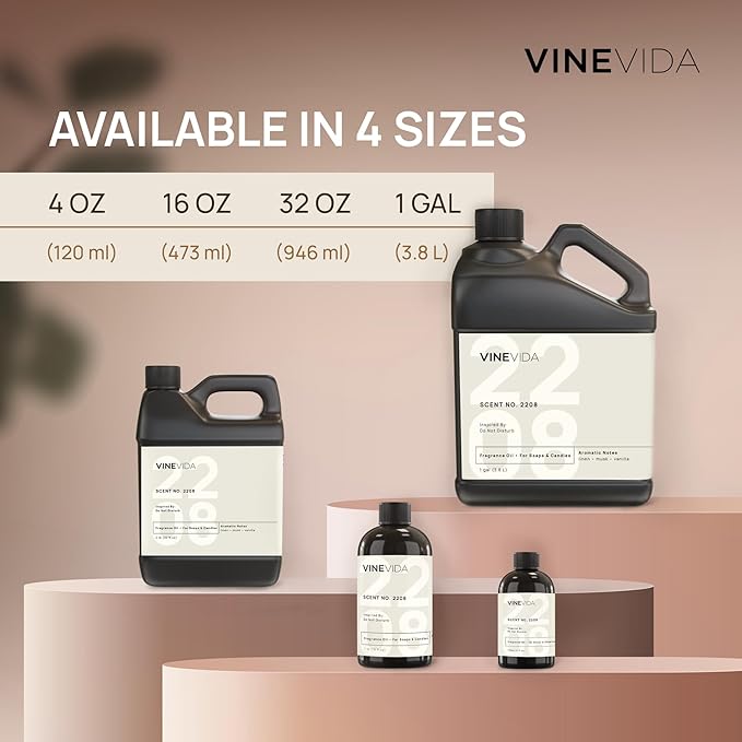 VINEVIDA [4oz] Cannabis Flower Fragrance Oil - Made in USA Scents for Candle Making - Natural Candle Fragrance Oil - Scents for Soap Making