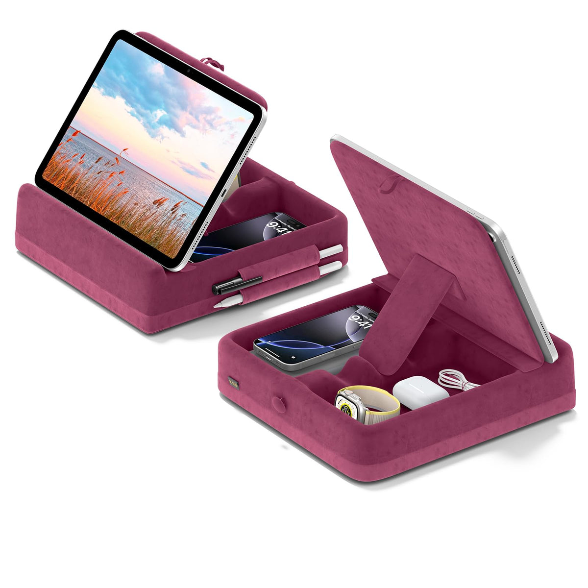 KDD Tablet Pillow Stand with Storage, Foldable iPad | All Products - Image 1
