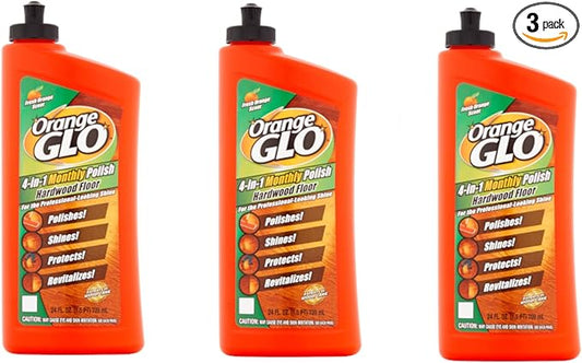 ORANGE GLO Hardwood Floor 4-in-1 Monthly Polish, 24 fl. oz. (3 Pack)