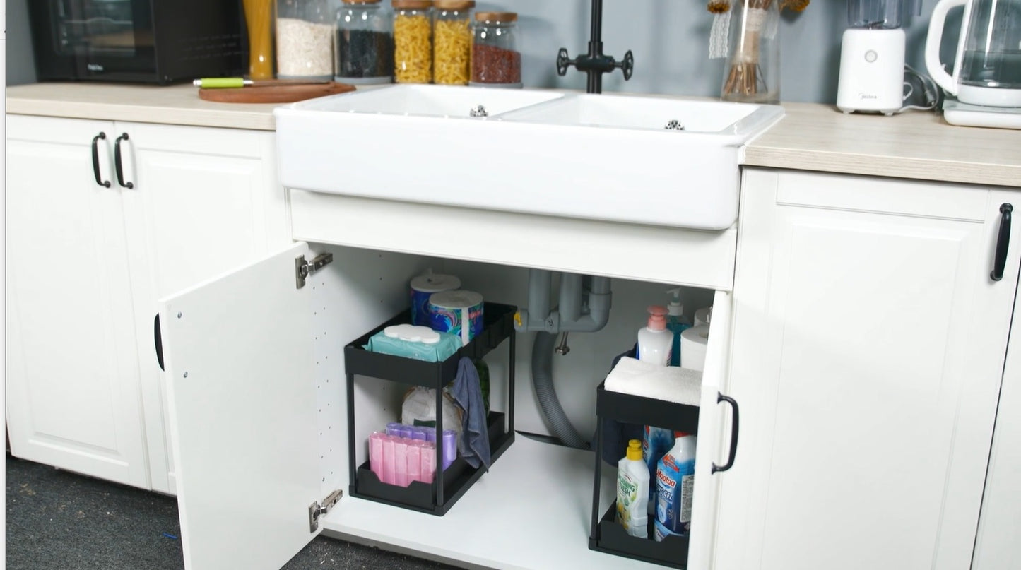 DEKAVA Under Sink Organizer 2 Pack, Bathroom Cabinet | Home Organizati - Image 8