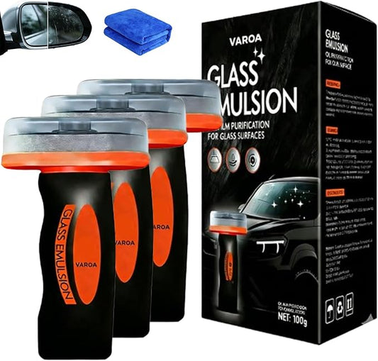 Windshield, Windshield Oil Remover, 2026 New Upgrade Glass Cleaning Automotive Oil Film Cleaning Brush, Glass Emulsion Improves Visibility for Safe Driving for Auto Workshop Gear (3)