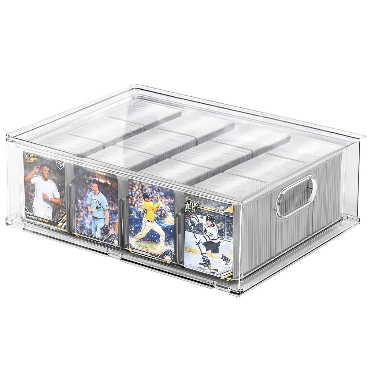 Trading Card Storage Box, Clear Large Storage Organizer - Image 1