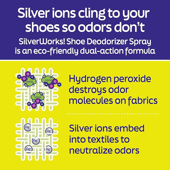 Shoe Deodorizer Spray For Smelly Shoes - Shoe Odor Elimination - Boot, Sneaker, Shoe Smell Eliminator - Stinky Shoes Odor Eliminator, Shoe Freshener Spray -16.9oz