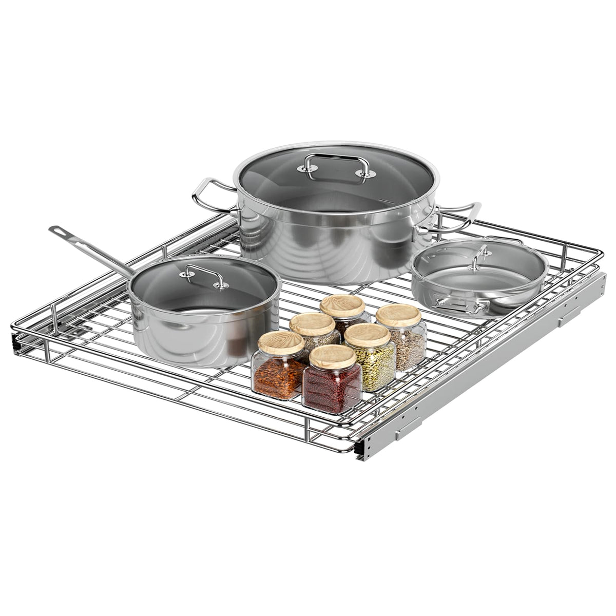Pull Out Cabinet Organizer, 26.8” Slide Out Kitchen | All Products - Image 1