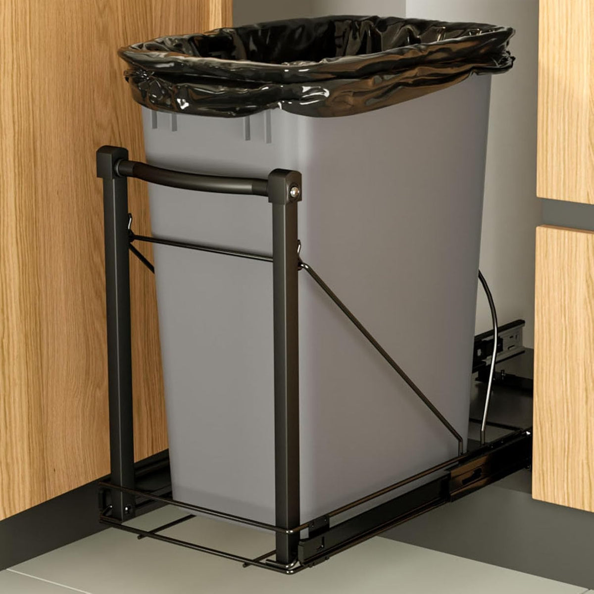 Pull Out Trash Can w/ Soft-Close for Cabinets, Under | All Products - Image 2