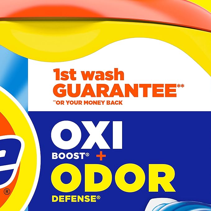 Tide Simply Pods Odor Rescue Liquid Laundry Detergent Pacs, 3 in 1 Powerful Detergent, Fresh Scent, 55 Count