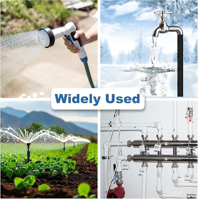 Insulating Foam Pipe Covers, Outdoor Water Pipe Insulation Water Pipe Freeze Protection,Foam Tube Suitable for Outdoor and Indoor Water Pipe Pipeline(12 Pcs,1/2 Inch)