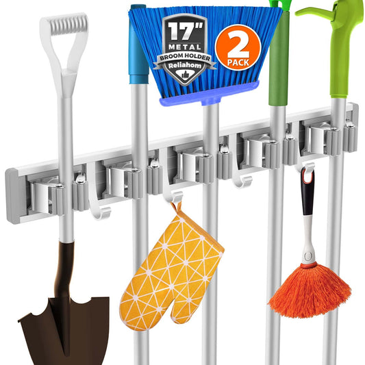Broom Holder Wall Mount Mop Hanger Tools organizer | Home Organization - Image 1