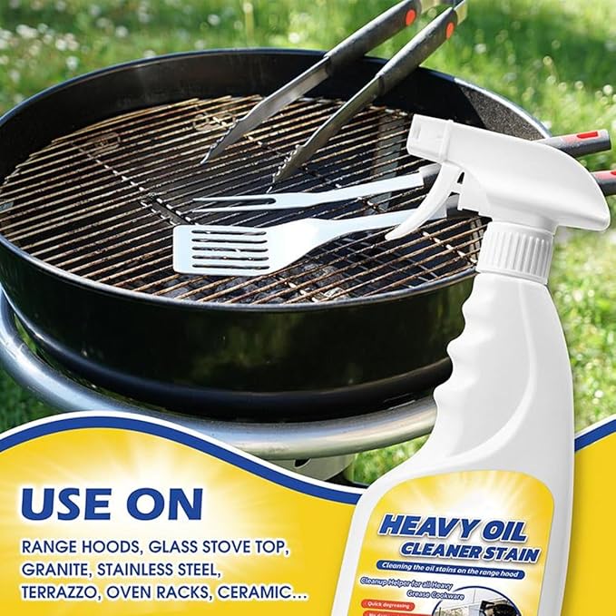 Heavy Duty Kitchen Degreaser Spray, Oven Degreaser Cleaner Heavy Duty, Powerful Multi-purpose kitchen Cleaner Spray for Ovens, Grills, and Stoves (2PCS)