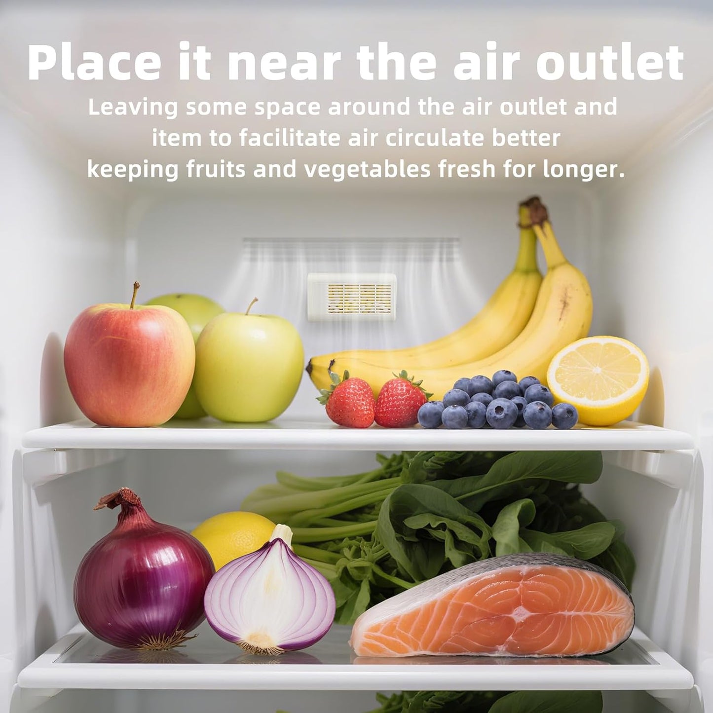 Strongest Refrigerator Deodorizer & Odor Eliminator – 12-Month Long-Lasting Freshness for Fridge, Shoe Cabinet & Car (1 Pack) | Fixory911