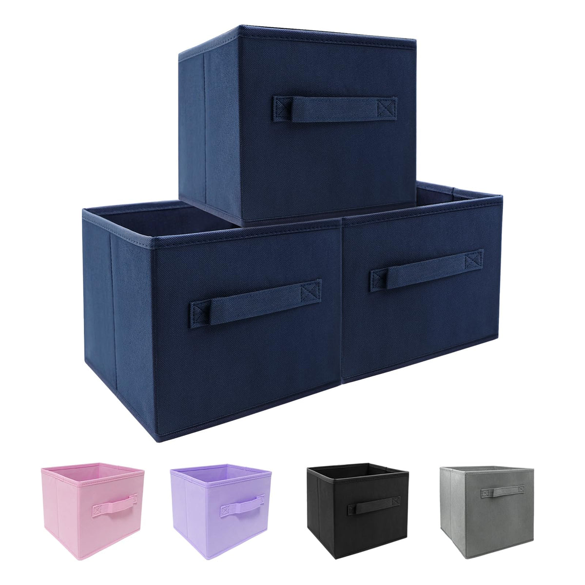 EBIGIC Small Storage Bins,Collapsible Fabric Storage | Storage & Organ - Image 1