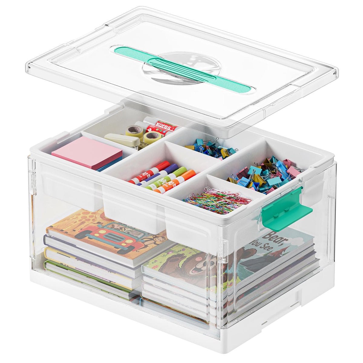 SpaceAid Craft Organizers and Storage - 24 QT Plastic Box - Image 1