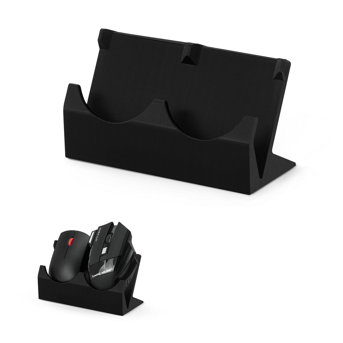 BRAINWAVZ Desktop Dual PC Mouse Stand Holder, Suitab | All Products - Image 1