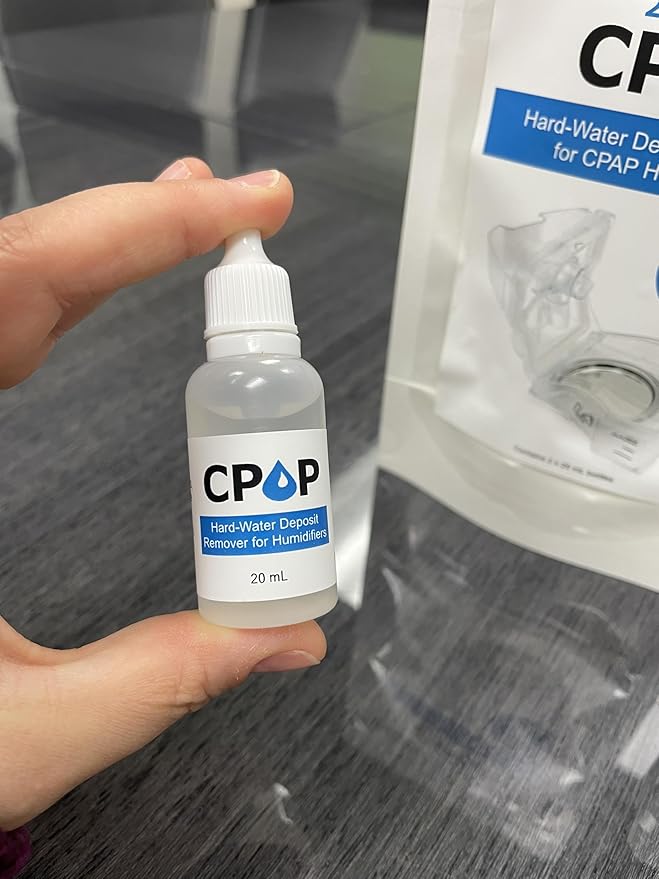 Cpap Cleaner Hard-Water Deposit Remover for Humidifier Chambers, Travel Size 20mL Bottles, CPOP Formula, Made in USA