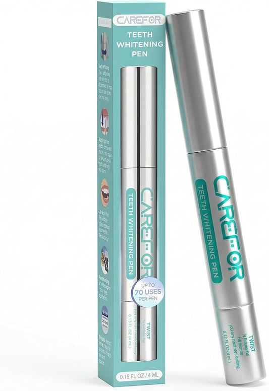 Teeth Whitening Pen1 Pack (4ml) Fast-Acting Whitening Gel with Brush Applicator – Portable Travel Kit for Professional Stain Removal & Brighter Smile